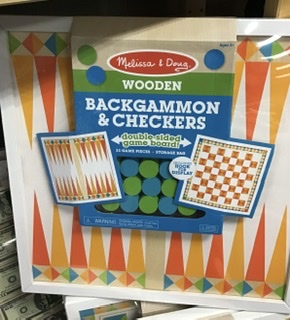 Backgammon/Checkers Board - Toys
